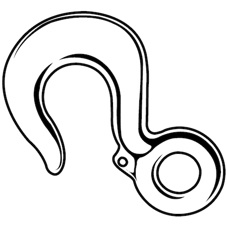 Midwest Fastener 5/8" Zinc Plated Steel Chain Clevis Slip Hooks 54669